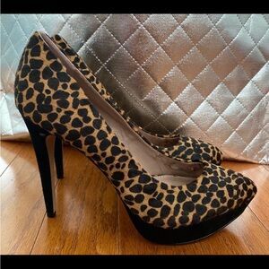 Vince Camuto Leopard Platform Heels